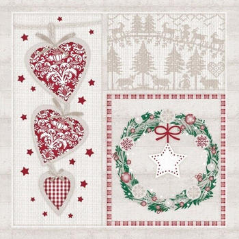 Mank Weihnachtsservietten Airlaid Benita 40x40cm 50 Stk.