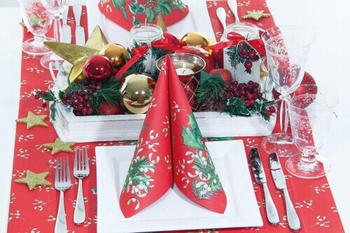 Mank Weihnachtsservietten Airlaid Elise 40x40cm 50 Stk.