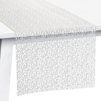 Pichler Textil Network Tischläufer 45 x 140 cm weiß