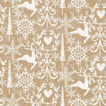 Mank Weihnachtsservietten Airlaid Bob 48x48cm 50 Stk. goldbraun