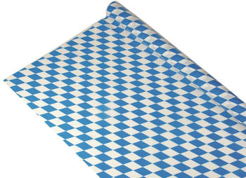 Papstar Folien-Tischdecken Wiesn Bayrisch Blau 1m x 20m 6 Stk. (11197)