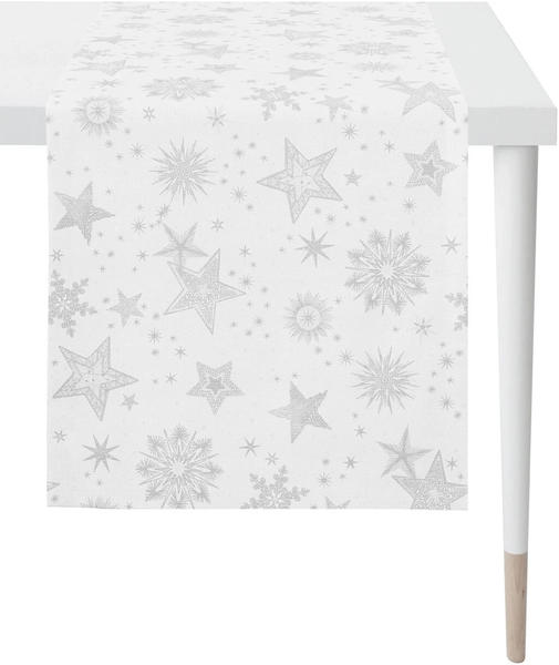 Apelt Christmas Elegance 48x140cm (9602) weiß/silber