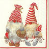 Friendly Tomte Papierservietten, Weihnachtselfen, Zwerge, 20 Stück, 33 cm,