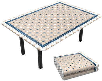 Vounot Rectangular Tablecloth in PVC Ceramic Style