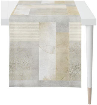 Apelt Loft Style 1603 Tischläufer - grau/goldfarben - 48x140 cm