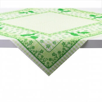 Sovie HORECA Tischdecke Joni-Rabbits in Grün aus Linclass Airlaid 80 x 80 cm, 20 Stück - Mitteldecke Ostern