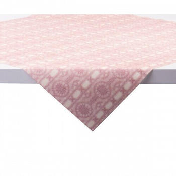 Sovie HORECA Tischdecke Stefanie in creme-bordeaux aus Linclass Airlaid 80 x 80 cm, 20 Stück - Struktur Ornamente