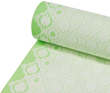 Sovie HORECA Tischläufer Mandy in apfelgrün aus Linclass Airlaid 40 cm x 24 m- Struktur Karo