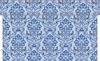 Sovie HORECA Tischläufer Cleve in blau aus Linclass Airlaid 40 cm x 24 m- Ornamente Schnörkel