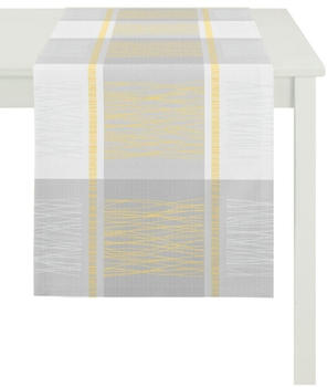 Apelt Loft Style Como Tischläufer - gelb/grau/weiß - 44x140 cm