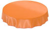 ANRO Tischdecke Uni mit Paspelschrägband Ø 100cm orange