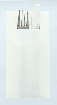 Mank Airlaid Besteckservietten weiß, 40 x 40 cm 75 Stück