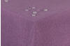 First-Tex Tischdecke Leinenoptik mit gerader Saumkante 90x90 eckig lila