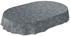 ANRO Wachstischdecke Nordic grau Oval 140 cm 160 cm