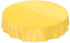 ANRO Wachstischdecke Einfarbig Gelb rund 140 cm