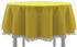 Exklusiv Heimtextil Classic mit Fransen oval 140x180cm gelb
