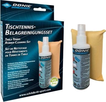 Donic Schildkröt Tischtennis-Belag-Reinigungsset mit Schwamm und 100ml Belagreiniger (828529)