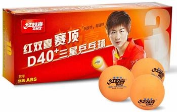 DHS Dual 40+ Tischtennis Bälle orange 10er Pack (DXAM002-3)
