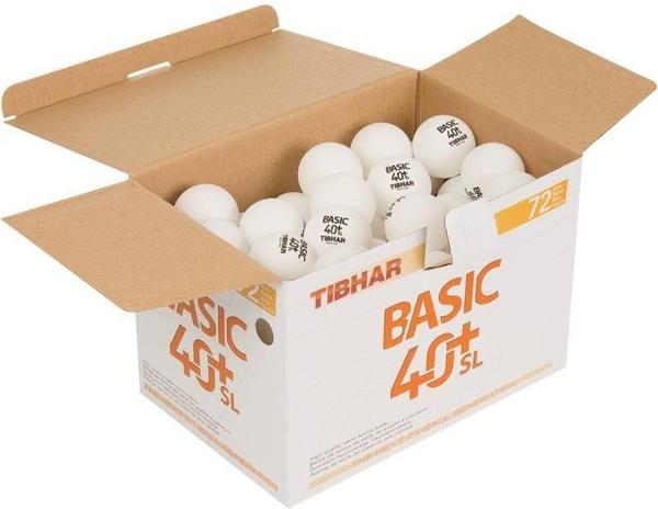 Tibhar Tischtennisbälle Basic 40+ SL X72