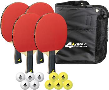 Joola Set Quattro: 4 Ping Pong Paddles + 10 Balls