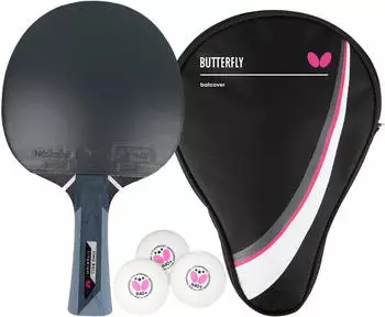 Butterfly 1x Timo Boll Titanium + Drive Case I + 3 x 40+ 3*** Bälle (78861377)