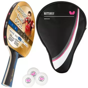 Butterfly 1x Timo Boll Gold 85021 + Drive Case + 3x 40+ 3***