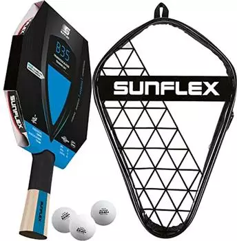 Sunflex B35 + Hülle Single + 3*** ITTF SX40+ Bälle (10808)