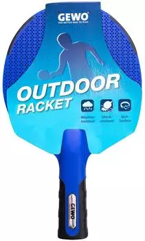 Gewo Outdoor Tischtennisschl&auml;ger, wetterfest, blau