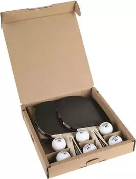 Butterfly Ovtcharov Tischtennis-Set, 2 Schl&auml;ger + 6 B&auml;lle (85104)