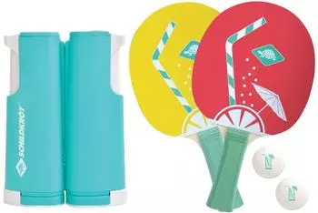 Schildkröt Spin Tischtennis-Set mit Netz, 2 Schläger, 2 Bälle (788660)