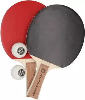 FC Bayern M&uuml;nchen Tischtennisschl&auml;ger Set, rot (FC Bayern M&uuml;nchen)