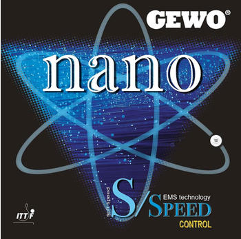 Gewo Belag Nano S/Speed Control schwarz 1,8 mm