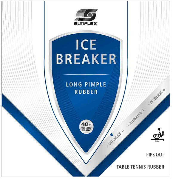 Sunflex Belag Ice Breaker rot 1,0 mm