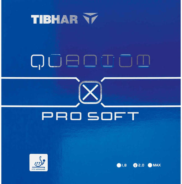 Tibhar Belag Quantum X Pro Soft schwarz 2,3 mm