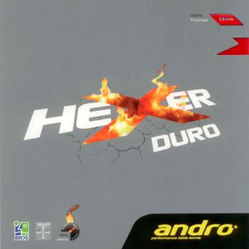 Andro Belag Hexer Duro rot 1,9 mm