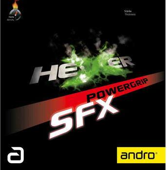 Andro Belag Hexer Powergrip SFX schwarz 2,1 mm