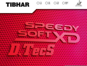 Tibhar Belag Speedy Soft XD D.Tecs schwarz 1,8 mm