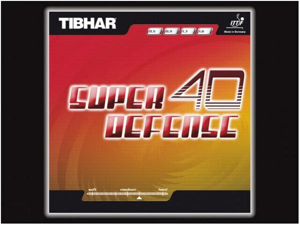 Tibhar Belag Super Defense 40 schwarz 0,5 mm