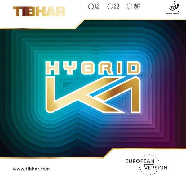 Tibhar Belag Hybrid K1 schwarz 2,0 mm