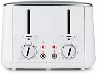 Wilfa TO4W-1600, 4 Scheibe(n), Wei&szlig;, Stahl, Drehregler, 1600 W - Wei&szlig;