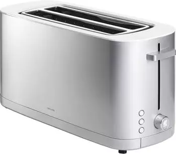 ZWILLING Enfinigy Toaster mit Brötchenaufsatz, 2 Schlitze lang Silber (53009-000-0)