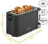 TZS First Austria Langschlitz Toaster 4 Scheiben 1200-1500W Schwarz/Edelstahl