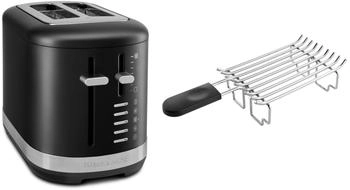 KitchenAid Set 2 Toaster + Brötchenaufsatz 5KMT2109 Matt Schwarz