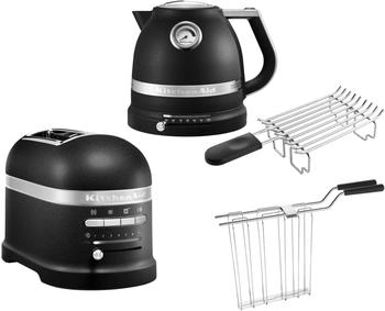 KitchenAid Artisan Frühstücksset inkl. Wasserkocher 5KEK1522 2 Scheiben 5KMT2204 Gusseisen Schwarz