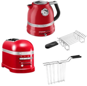 KitchenAid Artisan Frühstücksset mit Wasserkocher 2 Scheiben Brötchenaufsatz Empire Rot KitchenAid Artisan Frühstücksset mit Wasserkocher 2 Scheiben Brötchenaufsatz Empire Rot