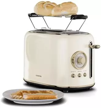 Klarstein Victoria Toaster 2-Schlitz-Toaster creme