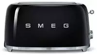Smeg TSF02BLEU Toaster 4 Scheiben Schwarz MERKMALE UND AUSSTATTUNG:Metallgeh&auml;use