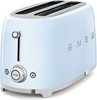 Smeg Toaster TSF02PBEU 50er Retro Style, 4 Scheiben, 1500 Watt, Edelstahl,