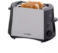 Cloer Toaster 3410, mit 6 R&ouml;ststufen, silber, 825 Watt, Metall, mit