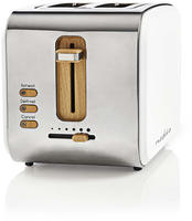 Nedis - Toaster Soft Touch Serie 2 Scheiben Braunungsgrad 6 Auftaufunktion Wei